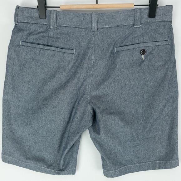 Chino Shorts Men's 31W 10" Inseam Charcoal Gray Flat Front Cotton Blend J. Crew - Picture 8 of 10